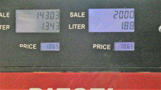 1l Diesel kostet 0,59 Cent