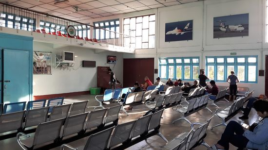 Die Abflughalle in Loikaw.