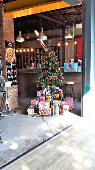 selbst hier hält Weihnachten Einzug