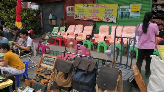 Massage ganz öffentlich