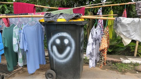 einfallsreiche Trockenmethode