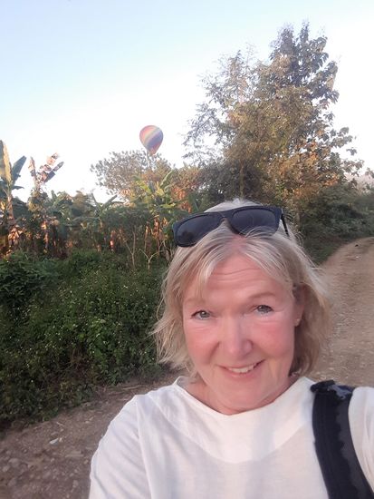 die Ballone steigen wieder, aber kein spektakulärer Sonnenuntergang