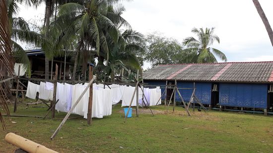 hier wird noch von Hand gewaschen.