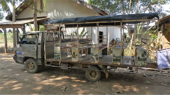 Das einzige Gefährt mit 4 Rädern, welches auf der Insel existiert