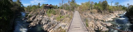 Hängebrücken sind ganz schön kibbelig.