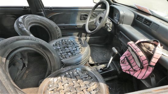 ein kreativer Autobesitzer