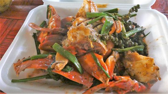 sehr sehr lecker mit frischem grünen Pfeffer