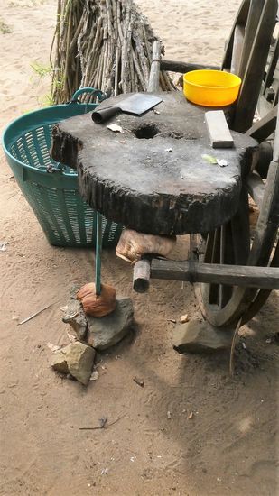 Kokosnussöffnerstation