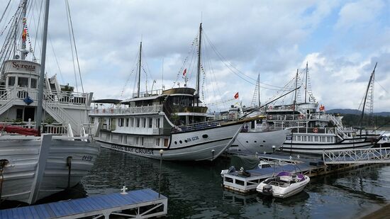 die Oasis Bay, under Schiff für die nächsten 3 Tage und 2 Nächte.