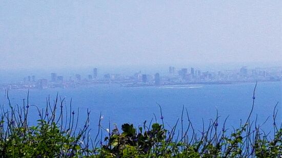 im Dunst Danang zu sehen