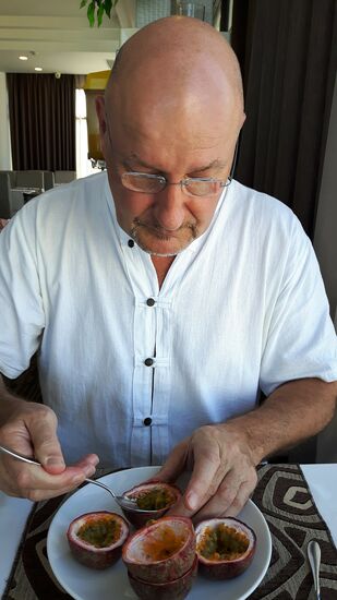 die Maracujas sind Erics neues Lieblingsobst