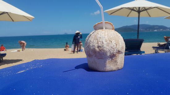 Die Kokosnüsse und Das Obst laufen vorbei...