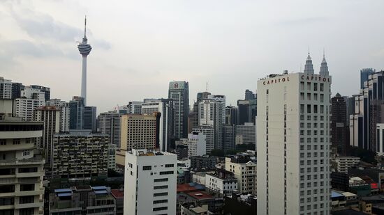 Der Blick von Hotel am nächsten Morgen - grandios