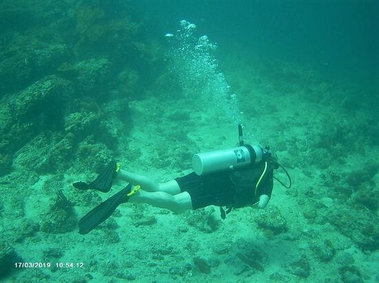 entspannt auch unter Wasser