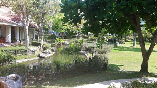 Schönes älteres Resort, ein wenig im neo-Kolonialstil gebaut.