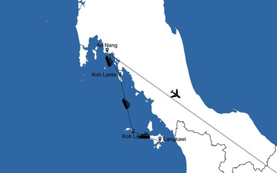 und los, Richtung Südosten.