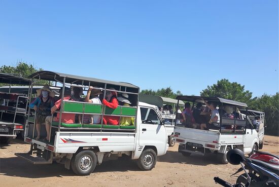 Nach einer Stunde ist der Spuk vorbei und sie werden wieder zurück gekarrt...