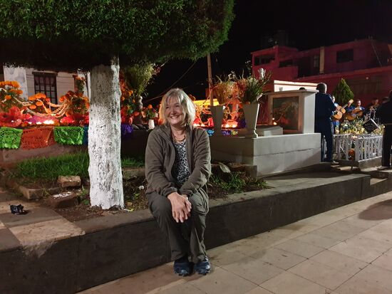 Zur "Noche de muertos" waren genau zwei Touristen in der Stadt: wir.