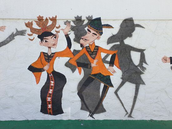 und es gab auch ein paar wirklich schöne Graffitis