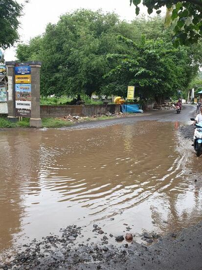 So sehen die Straßen dann schon mal aus.