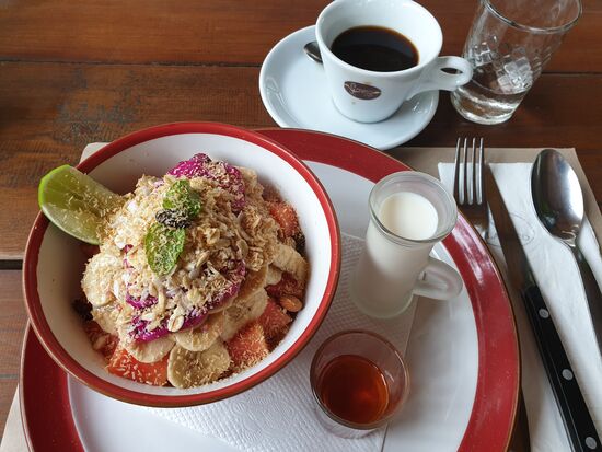 Das beste Frühstück bisher in Indonesien.