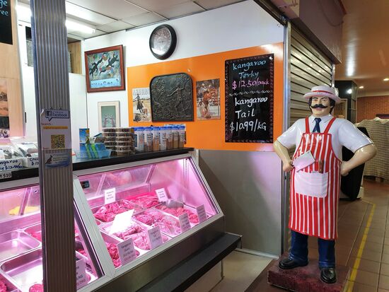 So völlig anders, als die meisten asiatischen Mörkte
Känguruh habe ich übrigens nicht probiert.