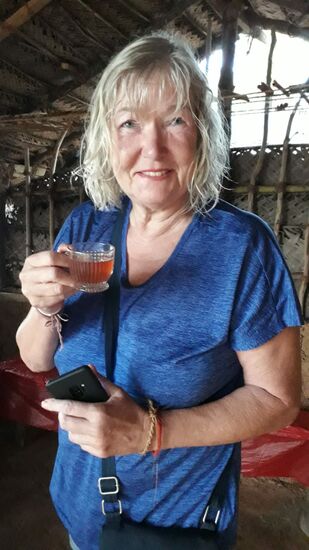 der frische Zimttee schmeckt übrigens sehr köstlich