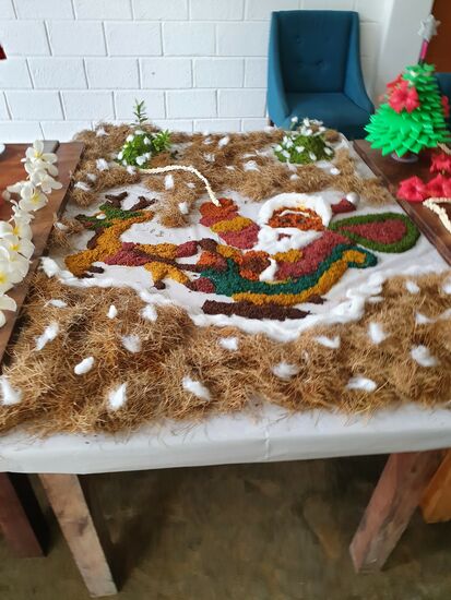 jedes Mal frisch gelegt. 
Dieses Mal lässt der Weihnachtsmann grüßen
