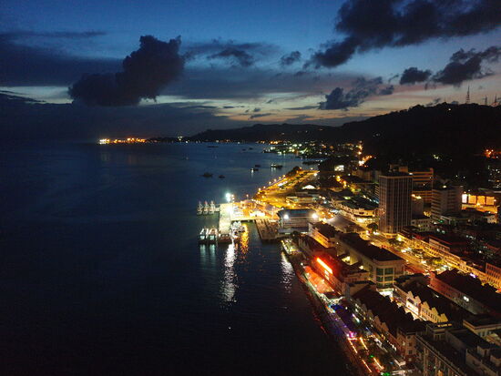 der Blick aus dem Hotelzimmer