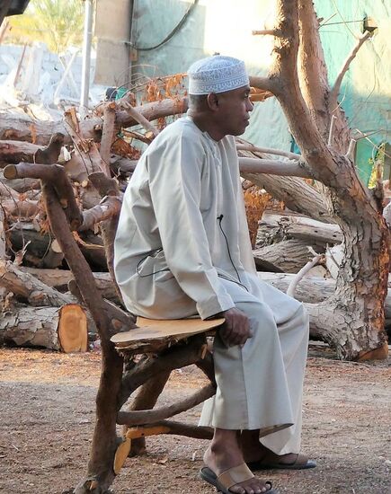 Der Besitzer der Werft, im Oman ein berühmter Mann