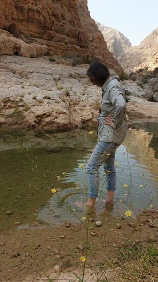 Judith auch nur die Füsse ins Wasser getunkt