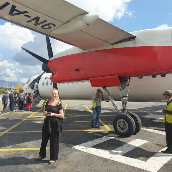 Frau Braun, zum Boarding bitte!