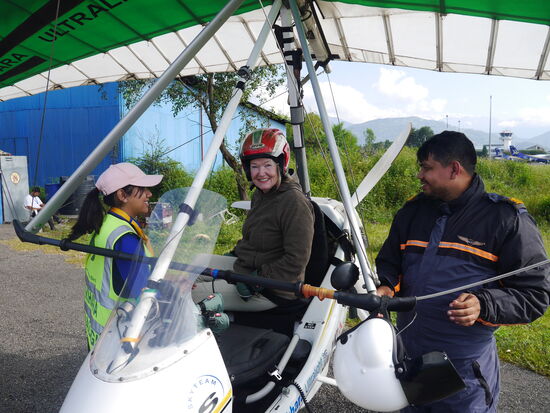 Freude und Begeisterung stehen Maritta ins Gesicht geschrieben.