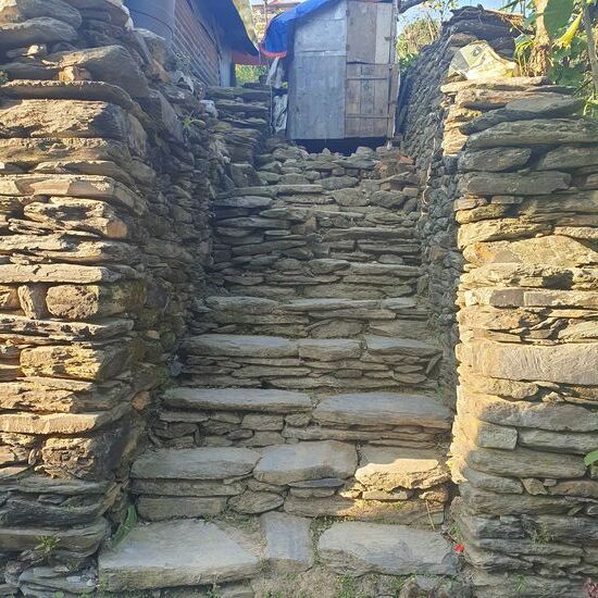 Ja, ein Bergdorf! Da gehören Treppen einfach dazu!?