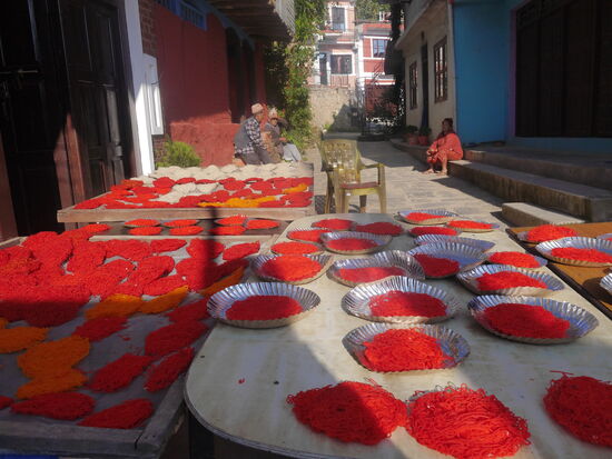 Alles wird schon fürs Fest vorbereitet.