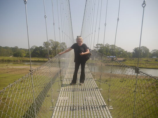Zurück in die Zivilisation auf die andere Seite des Flusses.