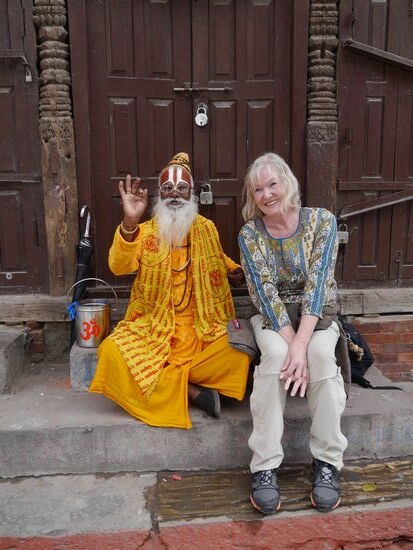 Auch Maritta findet ihren Sadhu.