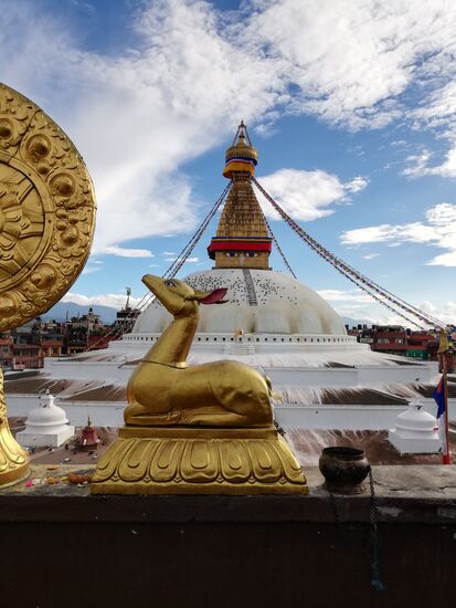 Die Stupa hat viele Gesichter, je nach Standort und Tageszeit.