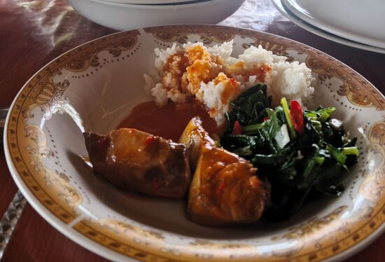 Das Essen ist gut, und immer reichlich.