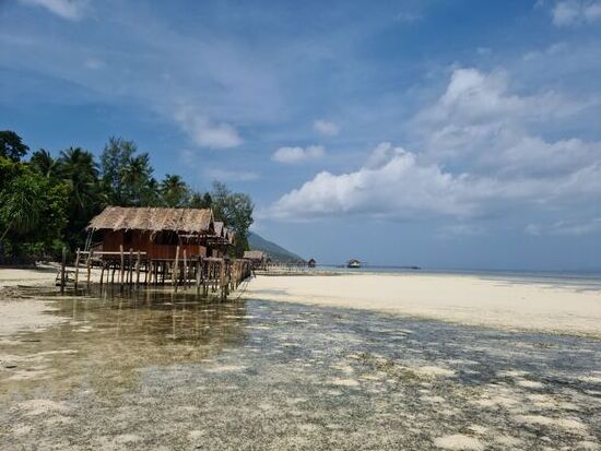 Spaziergang nach links bis an die Ecke der Insel. Dort war die Tauchschule, vbei der ich zuerst auch tauchen wollte. Aber die waren völlig überfüllt., da hatte ich wenig Lust drauf. Ich habe den Luxus von "Zeit"