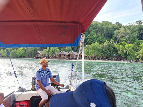 Ein letzter Blick auf meinen Bungalow und es geht weiter.