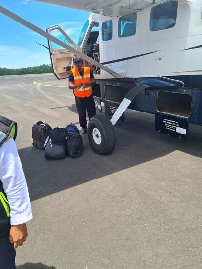 Das Ausladen ist schnell passiert.