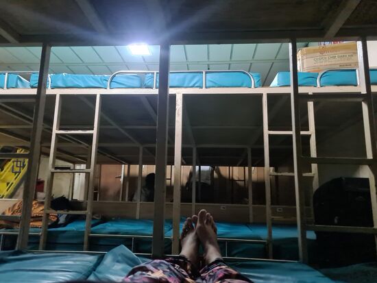 Es war auch weiterhin so leer geblieben. Ich habe gar nicht mal so schlecht geschlafen.