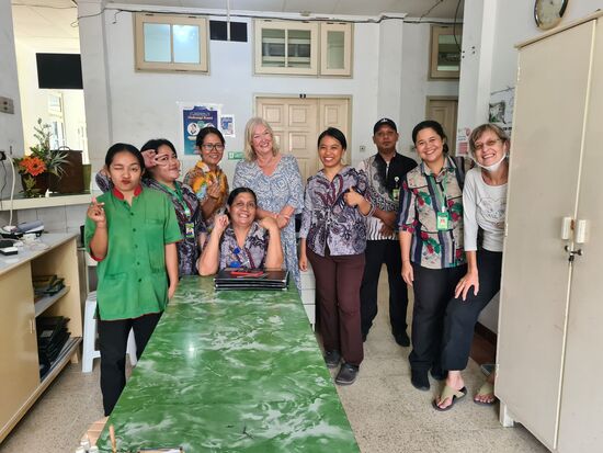 Das Personal hatte Spaß an unserem Besuch.