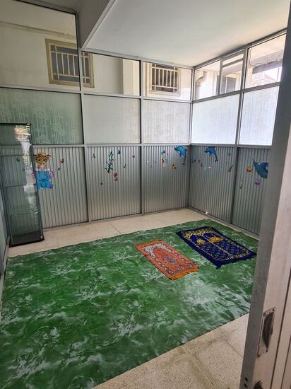 Der Gebetsraum darf auch in einem christlichen Krankenhaus nicht fehlen.