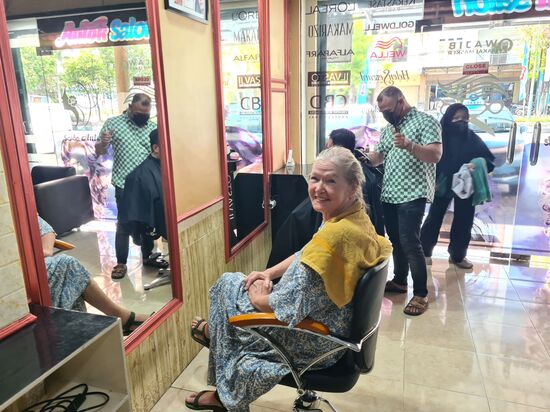 Der Friseur hatte allerdings eine andere Meinung zum Punkt "Ponyschneiden"