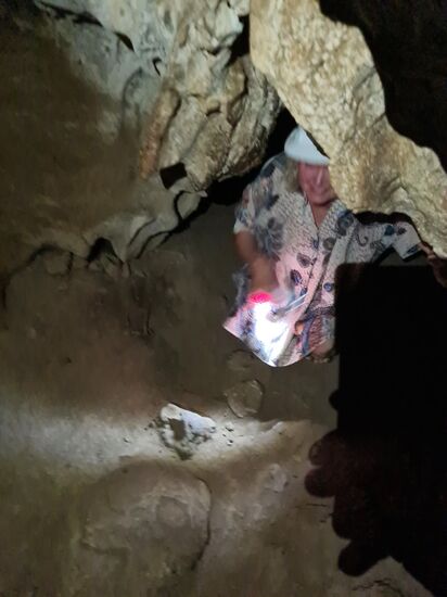 An manchen Stellen muss man kriechen, um weiter zu kommen.