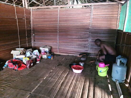 Hier wird unser Essen gekocht.