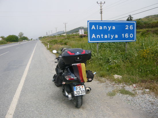Auf dem Weg nach Alanya