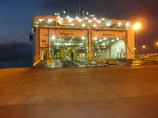 Abfahrt von Patras nach Venedig